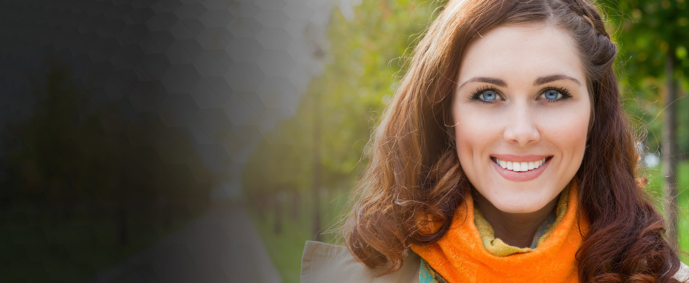 woman with beautiful smile smiling