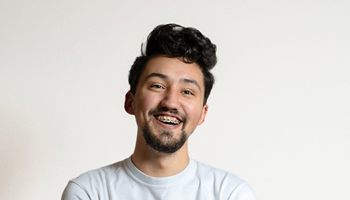 young man with braces 